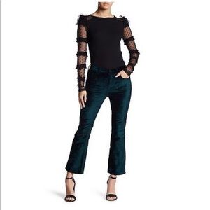 Free people dark green velvet pants